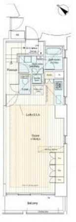 カスタリア八丁堀の物件間取画像